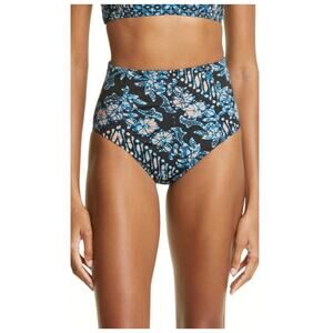Ulla Johnson Zahara Paisley High Waist Bikini Bottoms Size Medium